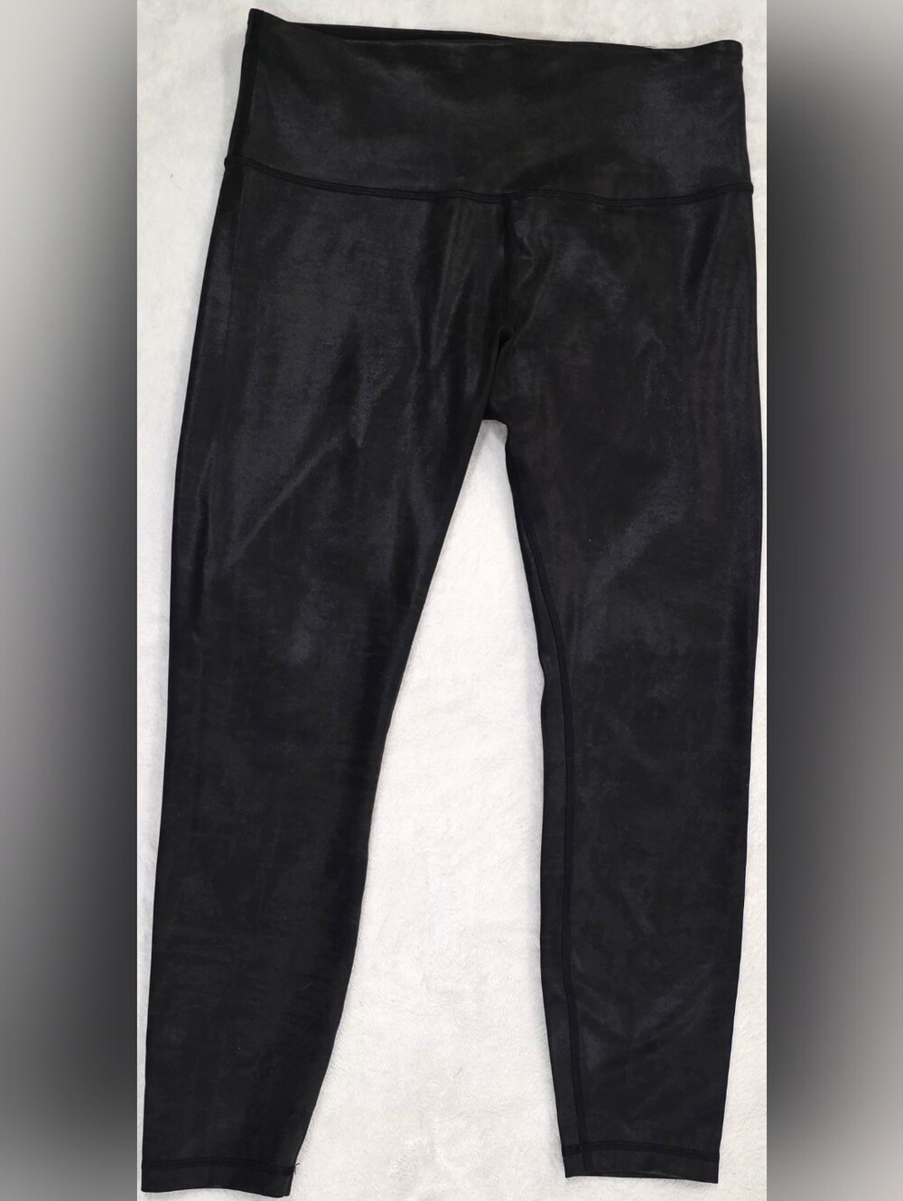 Lululemon Wunder Train 25" Matte Foil Leggings Size 10 Black NWOT